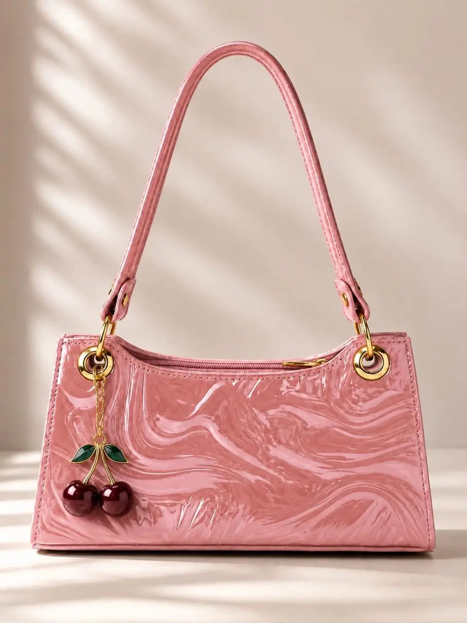 Women's Leather Plain Shoulder Bag