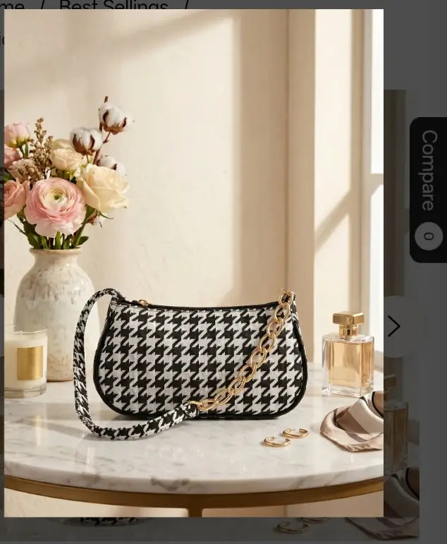Women's Rexine Printed Shoulder Bag