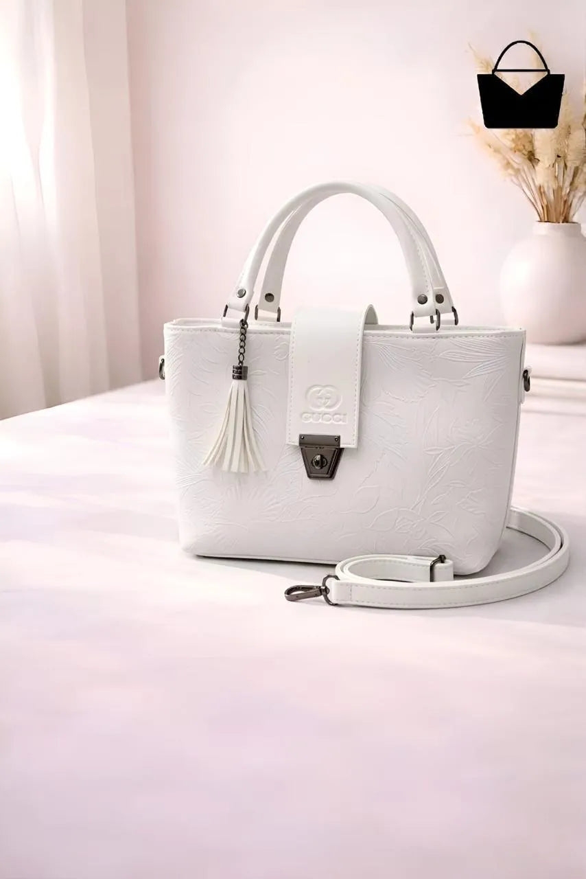 Pearl White Everyday Shoulder Bag For Women