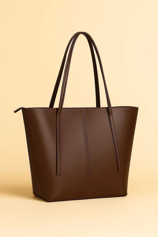 Luxury Brown Tote Shoulder Bag For Girls & Women
