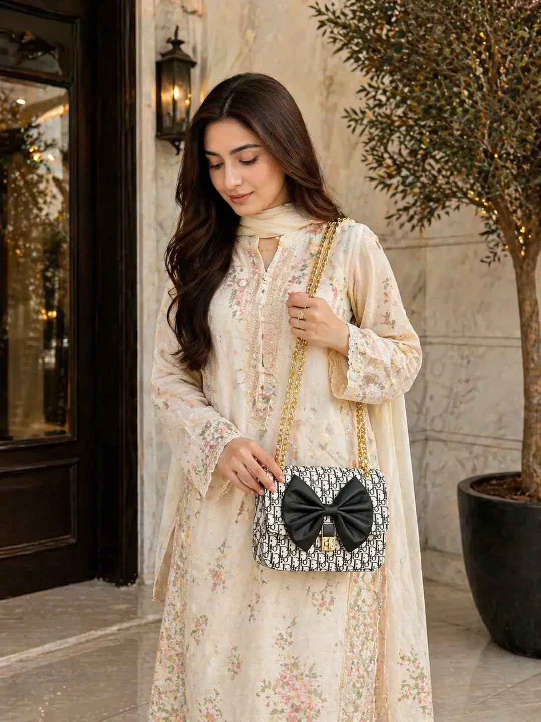 Luxury Bow Chain Crossbody Bag for Girls & Women | Premium Shoulder Handbag