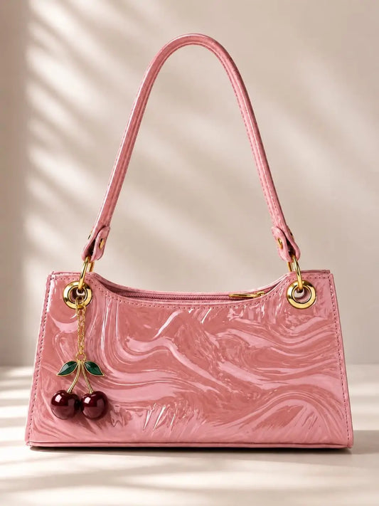 Women's Leather Plain Shoulder Bag