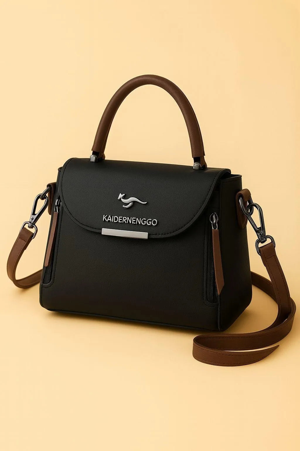 Maroon Leather Crossbody Bag for Women with Top Handle and Long Strap