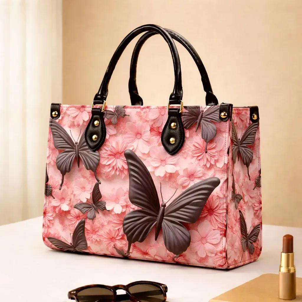 Floral Printed Hand Carry Tote Bag for Women – Premium Shoulder Handbag Multi Color