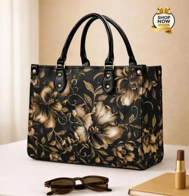 Floral Printed Hand Carry Tote Bag for Women – Premium Shoulder Handbag Multi Color