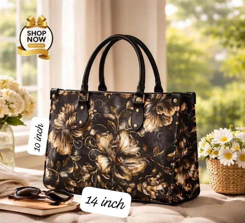 Floral Printed Hand Carry Tote Bag for Women – Premium Shoulder Handbag Multi Color