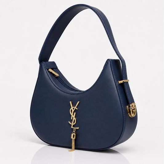 Ysl Hobo Bag Plain Leather Adjustable Handle